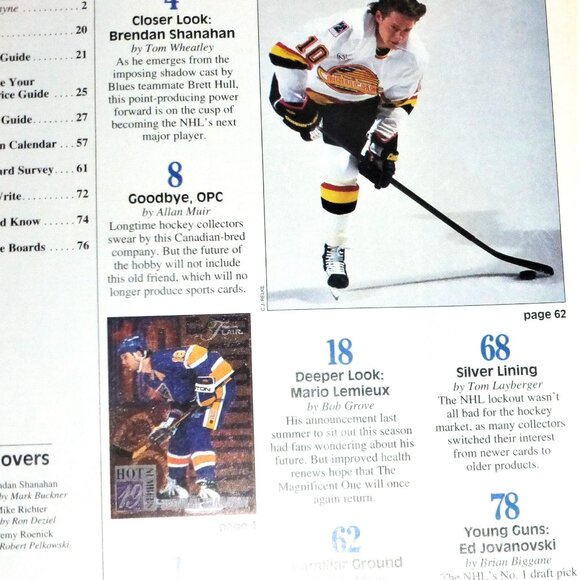 1995 BECKETT Hockey Monthly Magazine March 1995 Issue #53 Hockey Price Guide - Picture 3 of 4